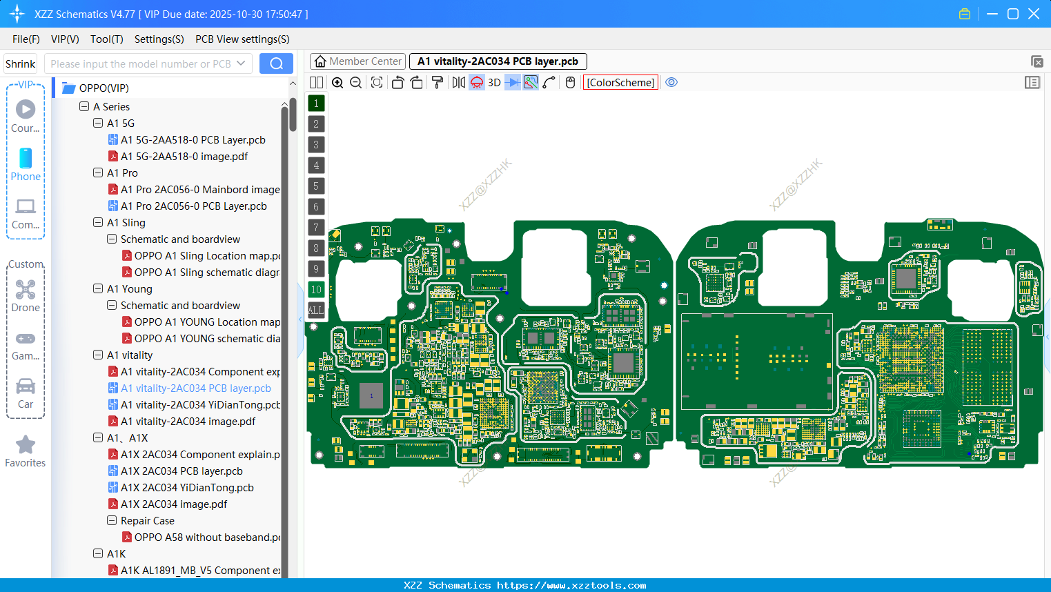 OPPO A1 Vitality-2AC034 PCB Layer